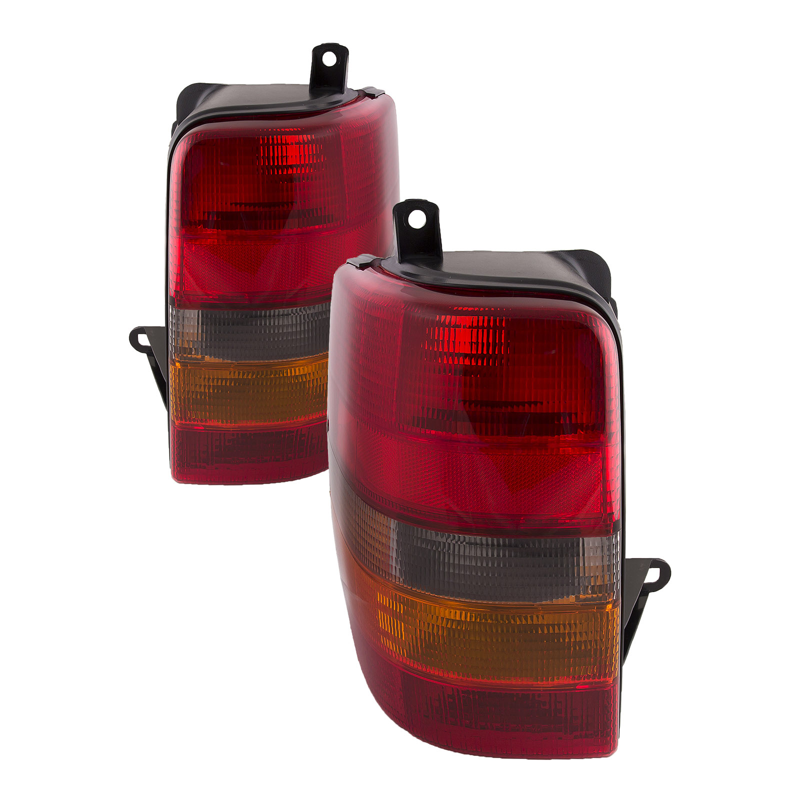 1993-1998 Jeep Grand Cherokee Tail Lights Set Driver Left Passenger Right Pair Assembly Fits 1993-1998 Jeep Grand Cherokee