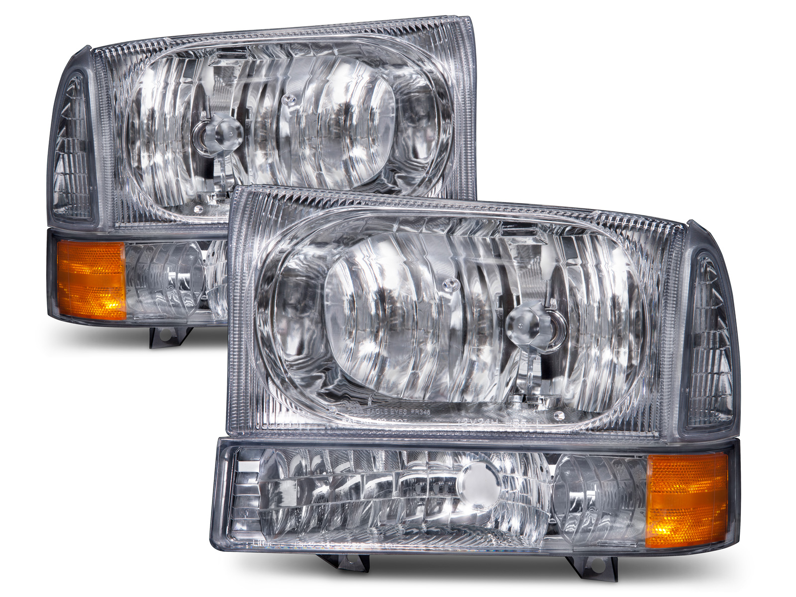 1999-2004 Ford Excursion Headlight Park Signal Light Set Fits 99-04 Ford Excursion F-250 F-350 F-450 F-550 Super Duty Excursion