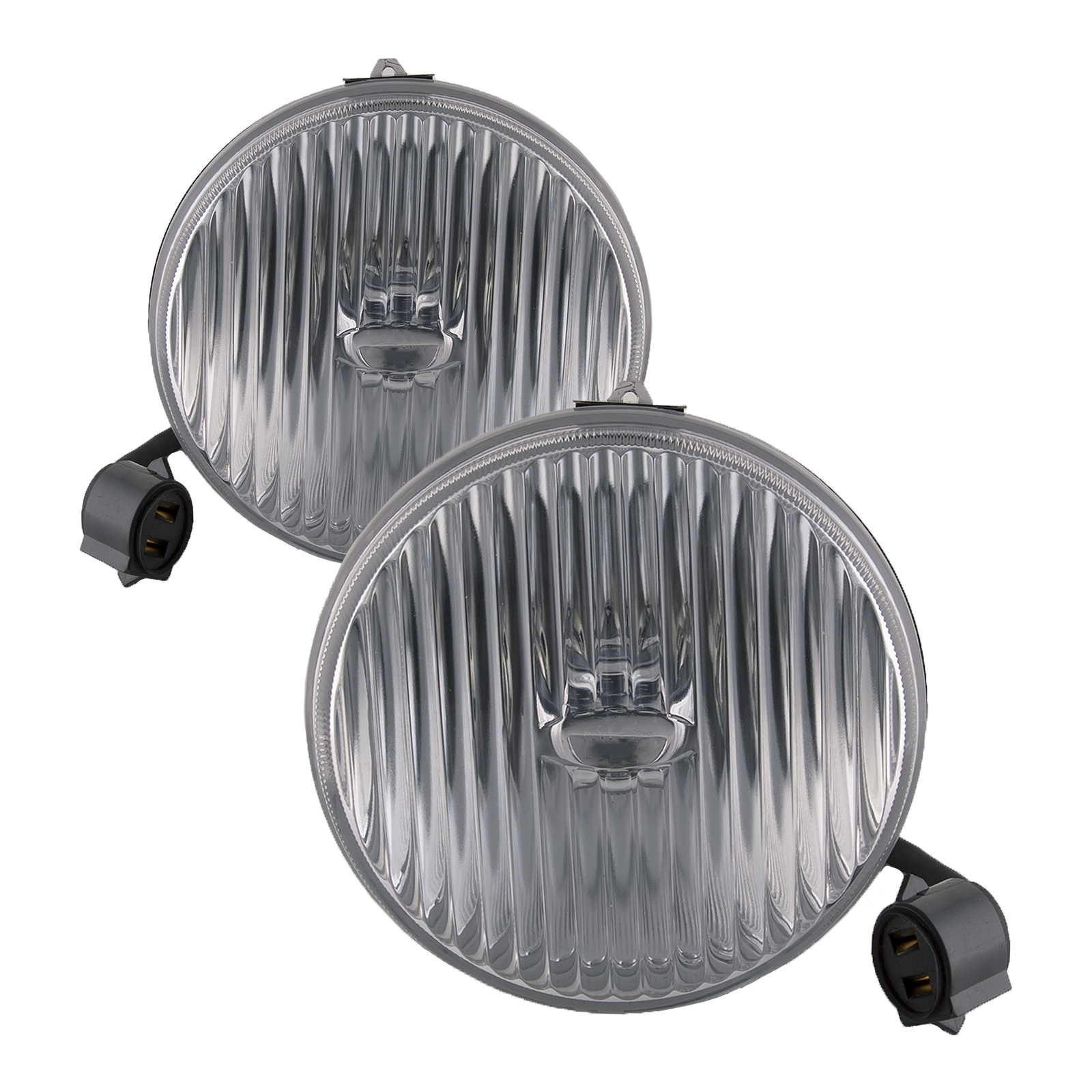 1987-1993 Ford Mustang PERDE 87-93 Ford Mustang GT/Cobra OE Style Fog Light (Set; Clear; Fluted Lens)