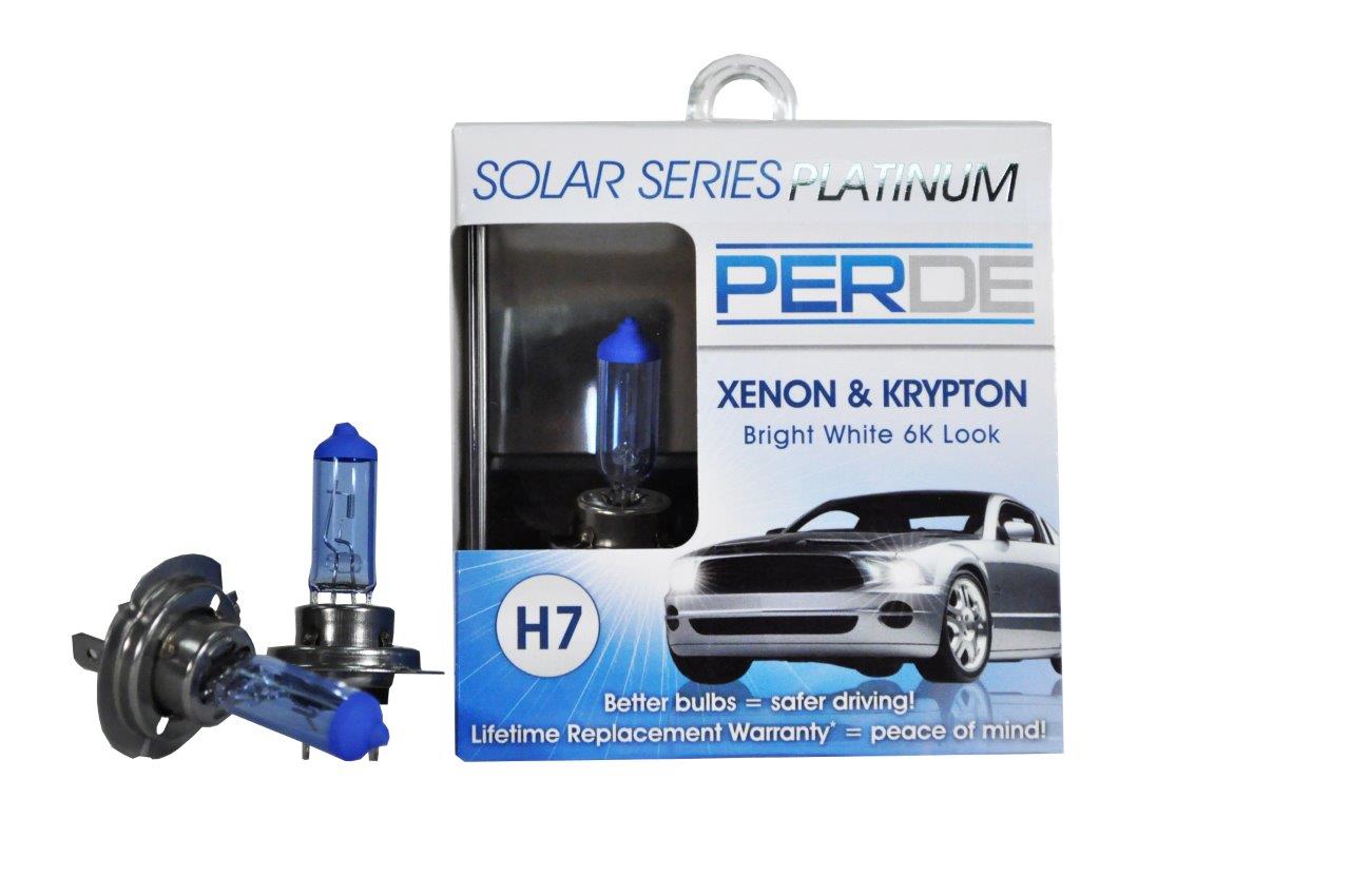 PERDE Solar Series Platinum H7 Xenon-Enhanced Halogen Bulbs (Set; Pair)