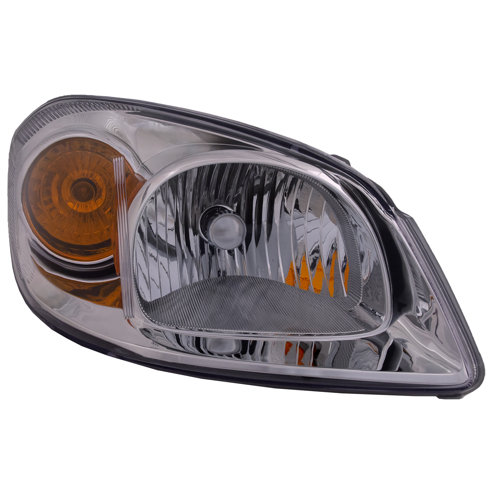 Headlight Fits Chevrolet Cobalt 2005-2010 Halogen Chrome Housing Includes Right Passenger Side Headlamp