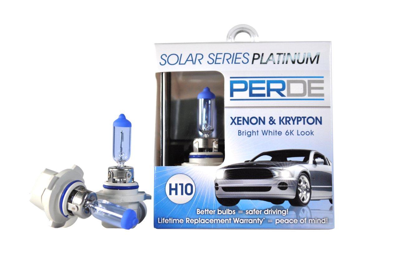 PERDE Solar Series Platinum H10 Xenon-Enhanced Halogen Bulbs (Set; Pair)