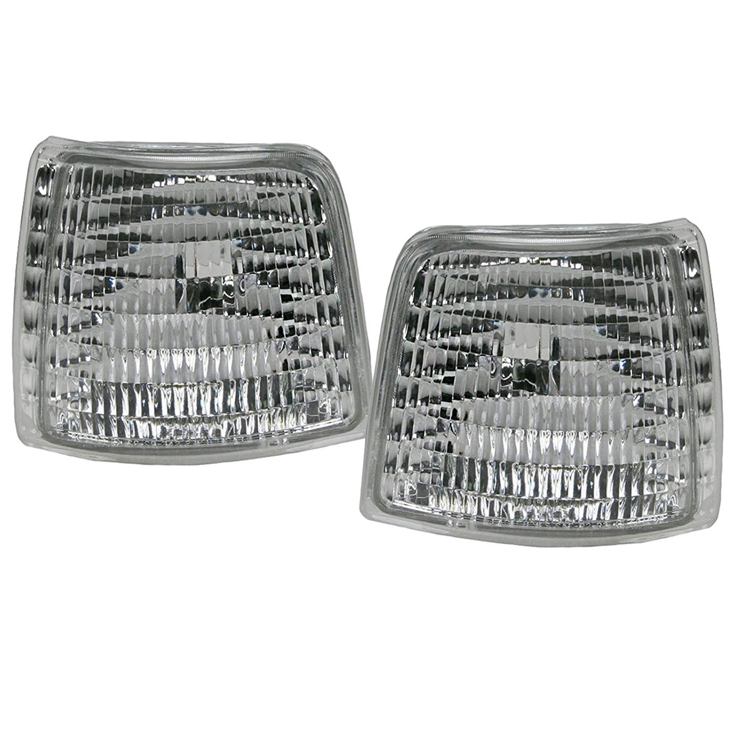 1992-1997 Ford F-150 Park Signal Lights Set Left Driver Right Passenger Pair Fits 1992-1997 Ford F-150 And 250/1992-1996 Ford Bronco