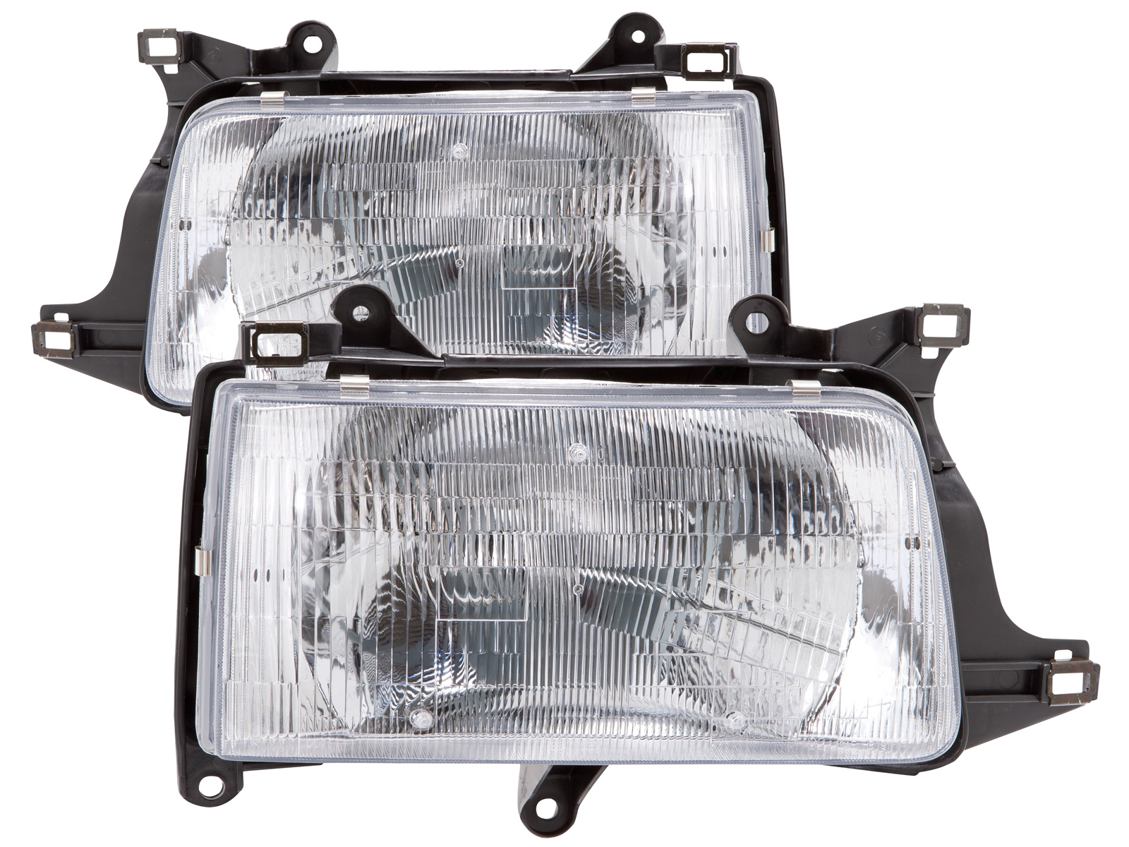 PERDE 1993-1998 Toyota T100 Chrome Halogen Headlights w/Performance Lens
