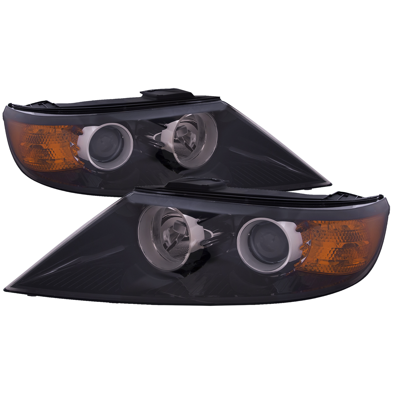 2011-2013 Kia Sorento PERDE Headlights For 2011-2013 Kia Sorento Halogen Black Housing W/Performance Lens Left Driver And Right Passenger Set