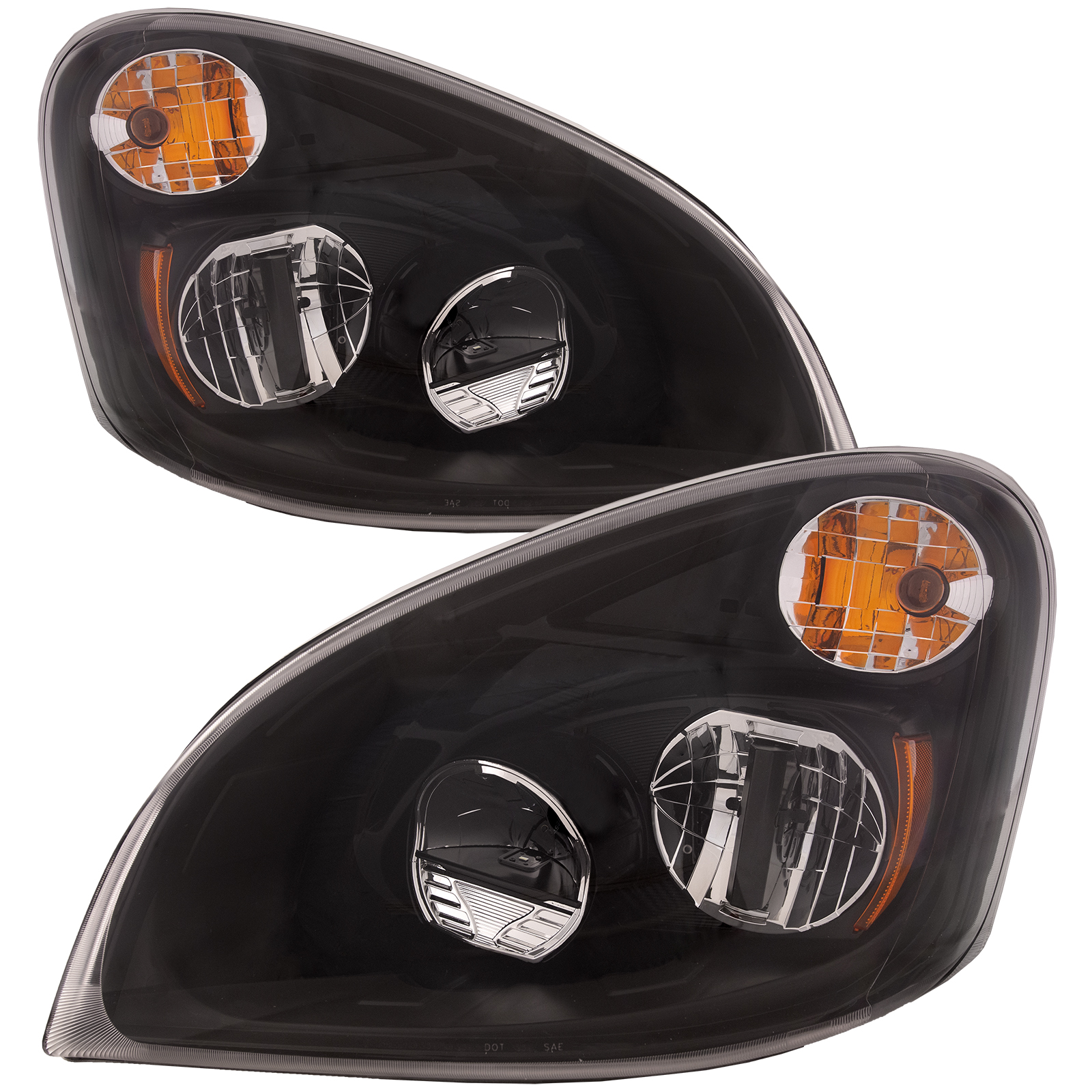 Headlights Sets Fits Freightliner Cascadia 15-18 Pair LED Headlamps
