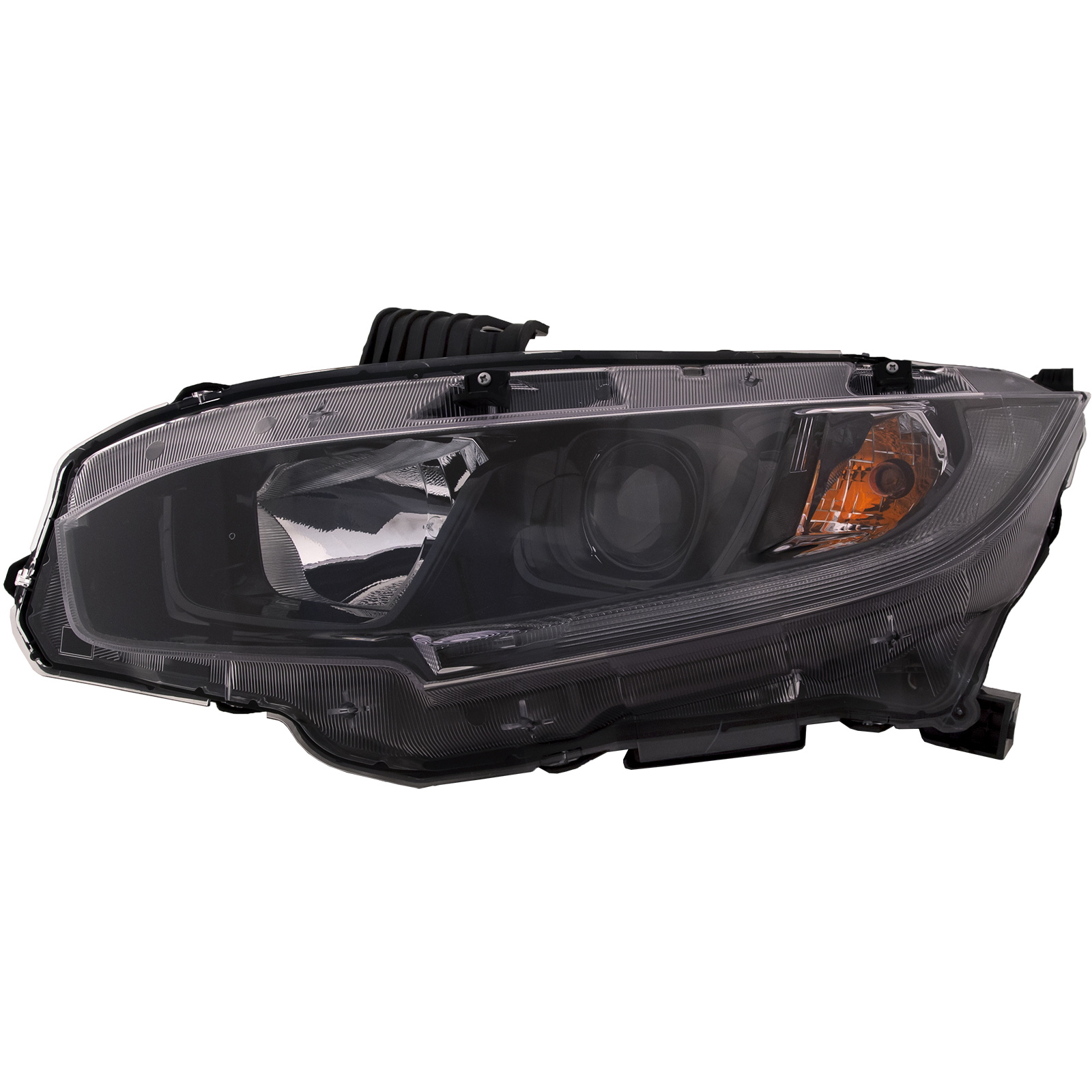 2019-2021 Honda Civic Headlight, Left — Assembly, Halogen, Composite (CAPA)
