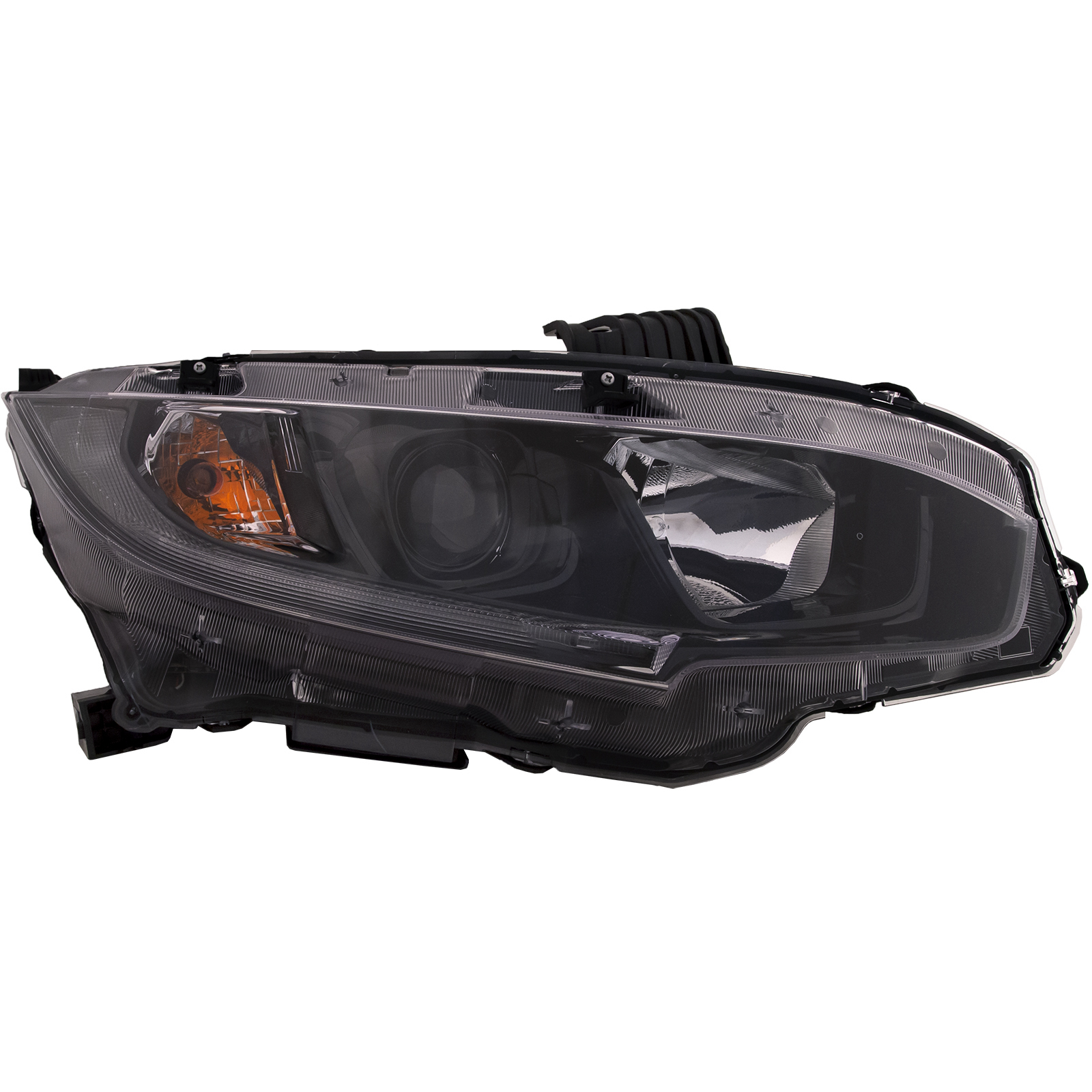 2019-2021 Honda Civic Headlight, Right — Assembly, Halogen, Composite (CAPA)