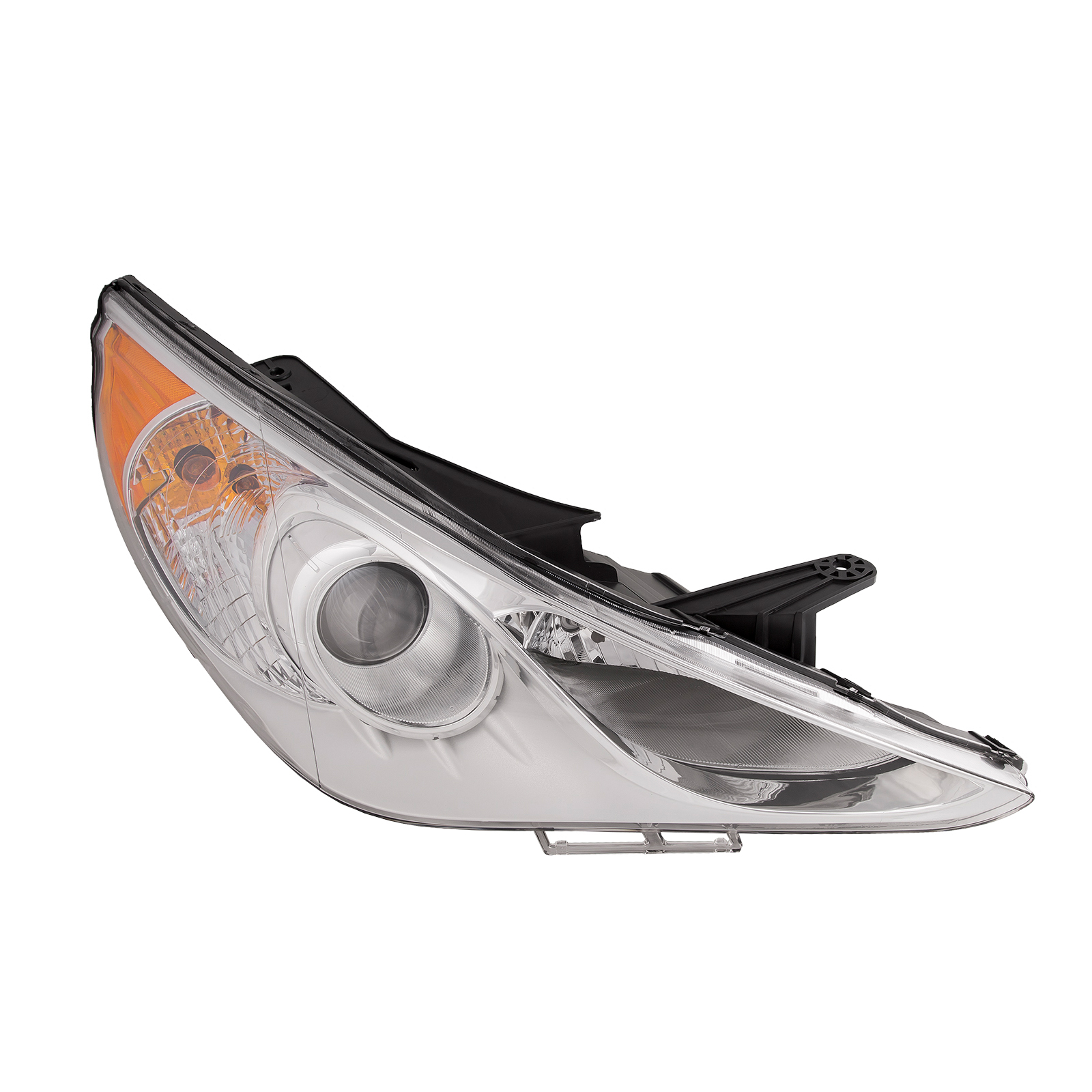 2011-2014 Hyundai Sonata GLS Halogen Headlight Right Passenger White Bezel Type 1 Headlamp Assembly