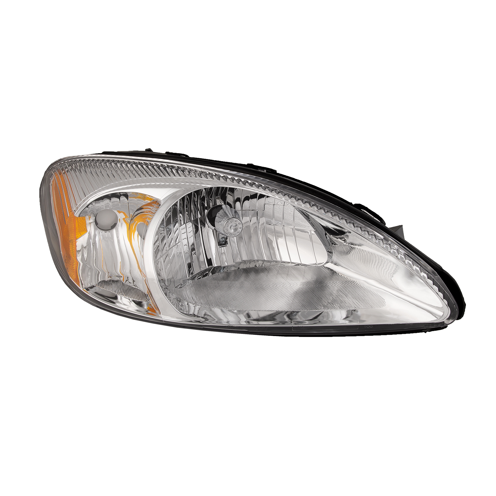 2000-2007 Ford Taurus Headlight Fits 2000-2007 Ford Taurus Halogen Chrome Housing Includes Right Passenger Side Headlamp Assembly