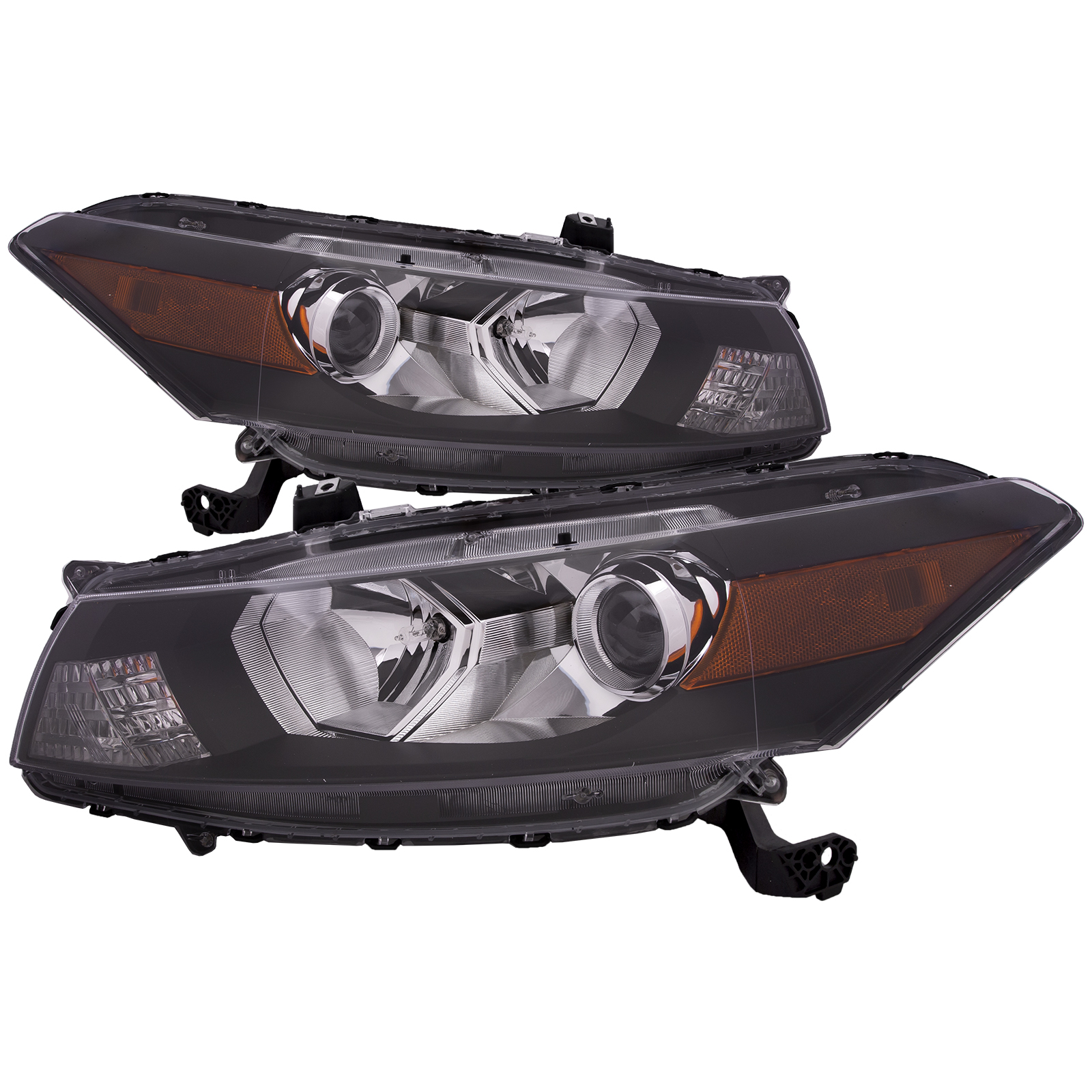 2008-2012 Honda Accord Halogen Headlights 2-Door Coupe Set Driver Left Passenger Right Pair Fits 2008-2012 Honda Accord