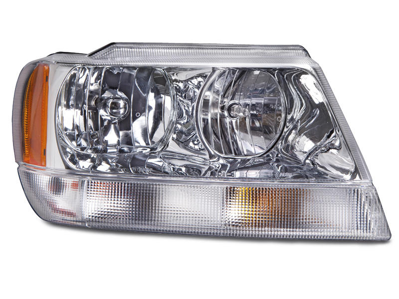 1999-2004 Jeep Grand Cherokee Limited Passenger Side Headlight Right Headlamp Assembly