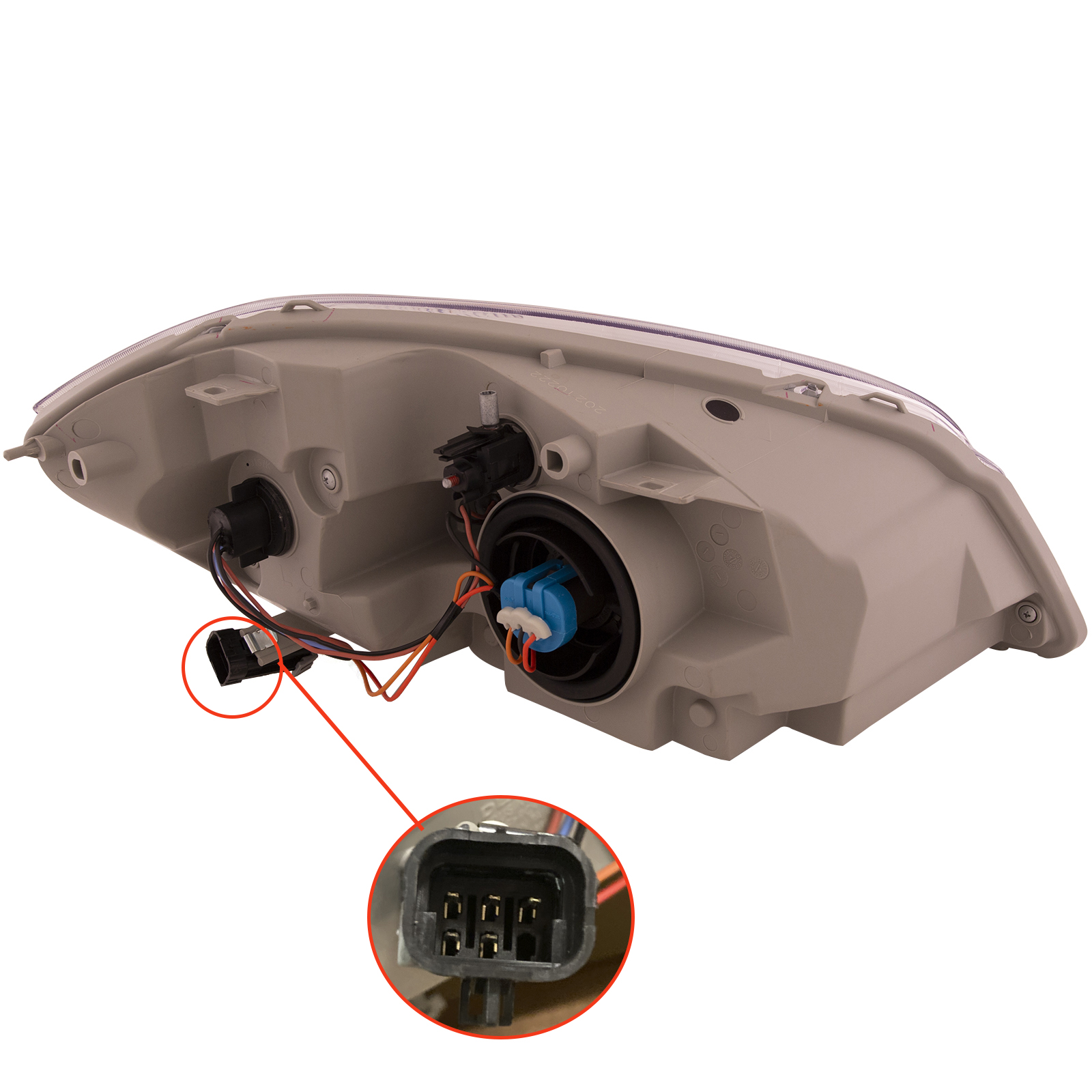 2005-2010 Chevrolet Cobalt Headlight, Left — Assembly, w/o Bracket, Composite, Clear (CAPA)
