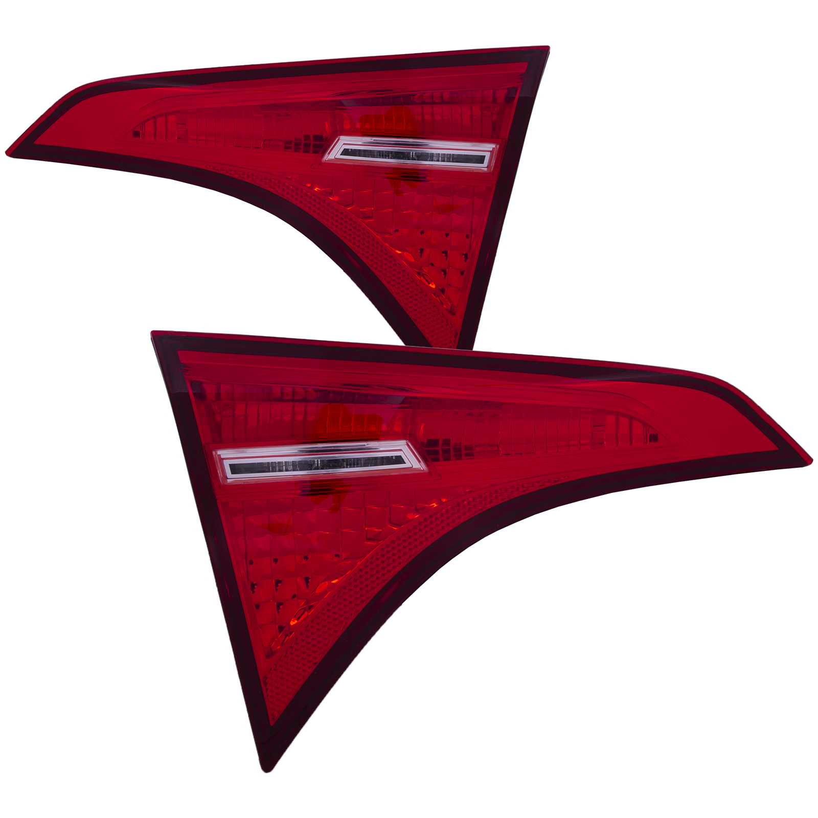 2017-2019 Toyota Corolla Inner Tail Lights Set LED CAPA Left Driver Right Passenger Pair Fits 2017-2019 Toyota Corolla