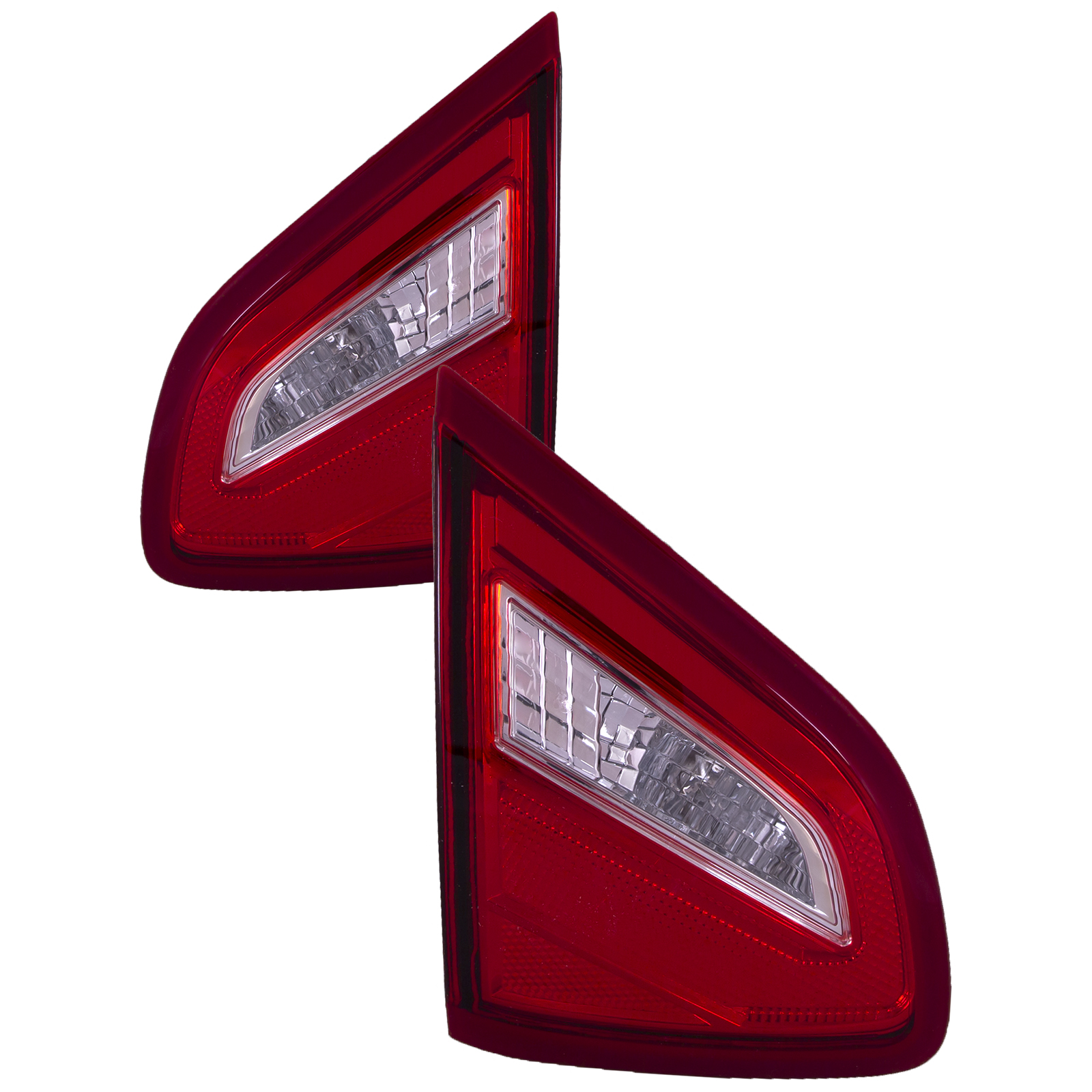 2016-2017 Nissan Altima Inner Tail Lights Set CAPA Certified Left Driver Right Passenger Pair Fits 2016-2017 Nissan Altima Sedan