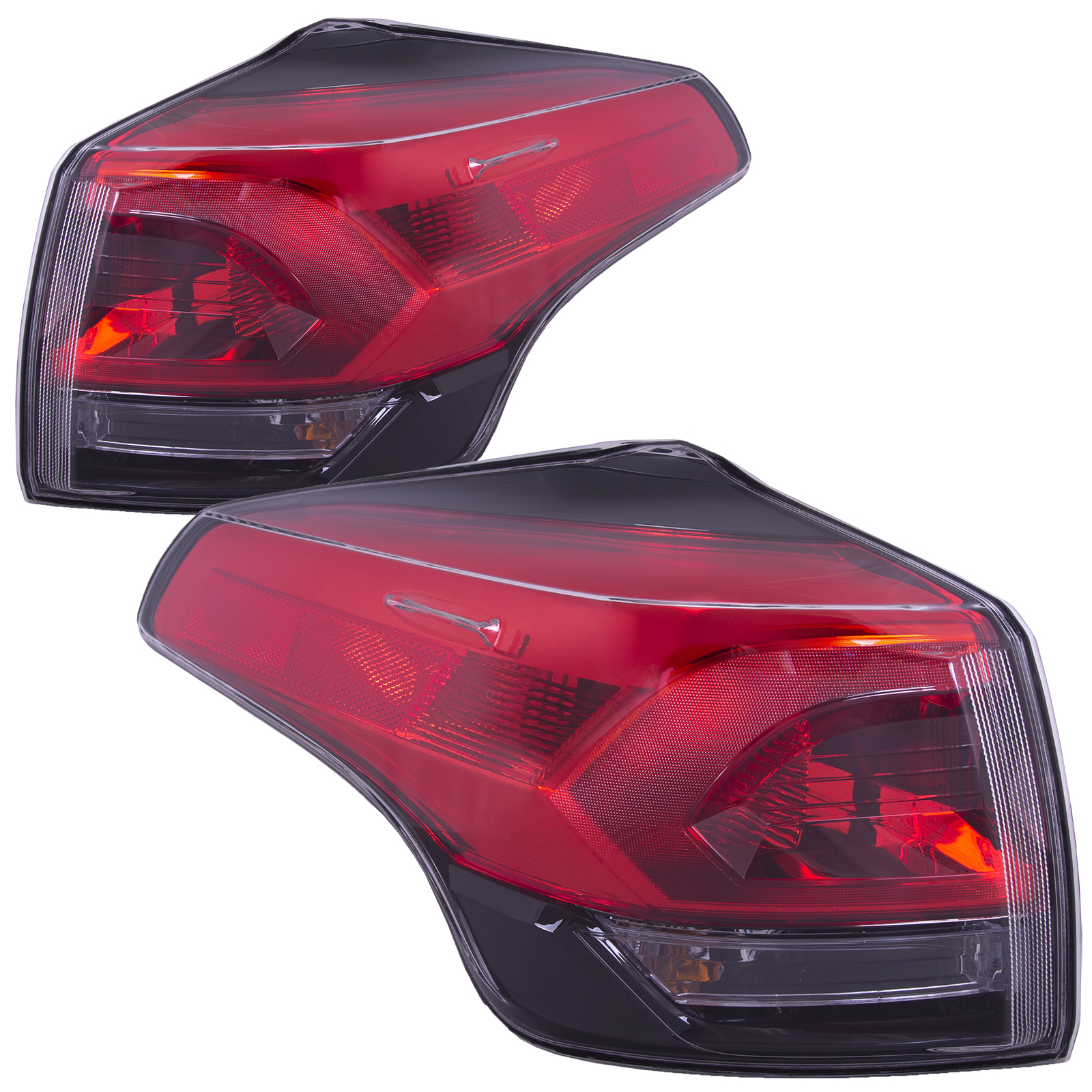 2016-2018 Toyota RAV4 Outer Tail Lights Set Standard Type Halogen CAPA Certified Right Passenger Left Driver Pair Fits 2016-2018 Toyota RAV4 USA Built