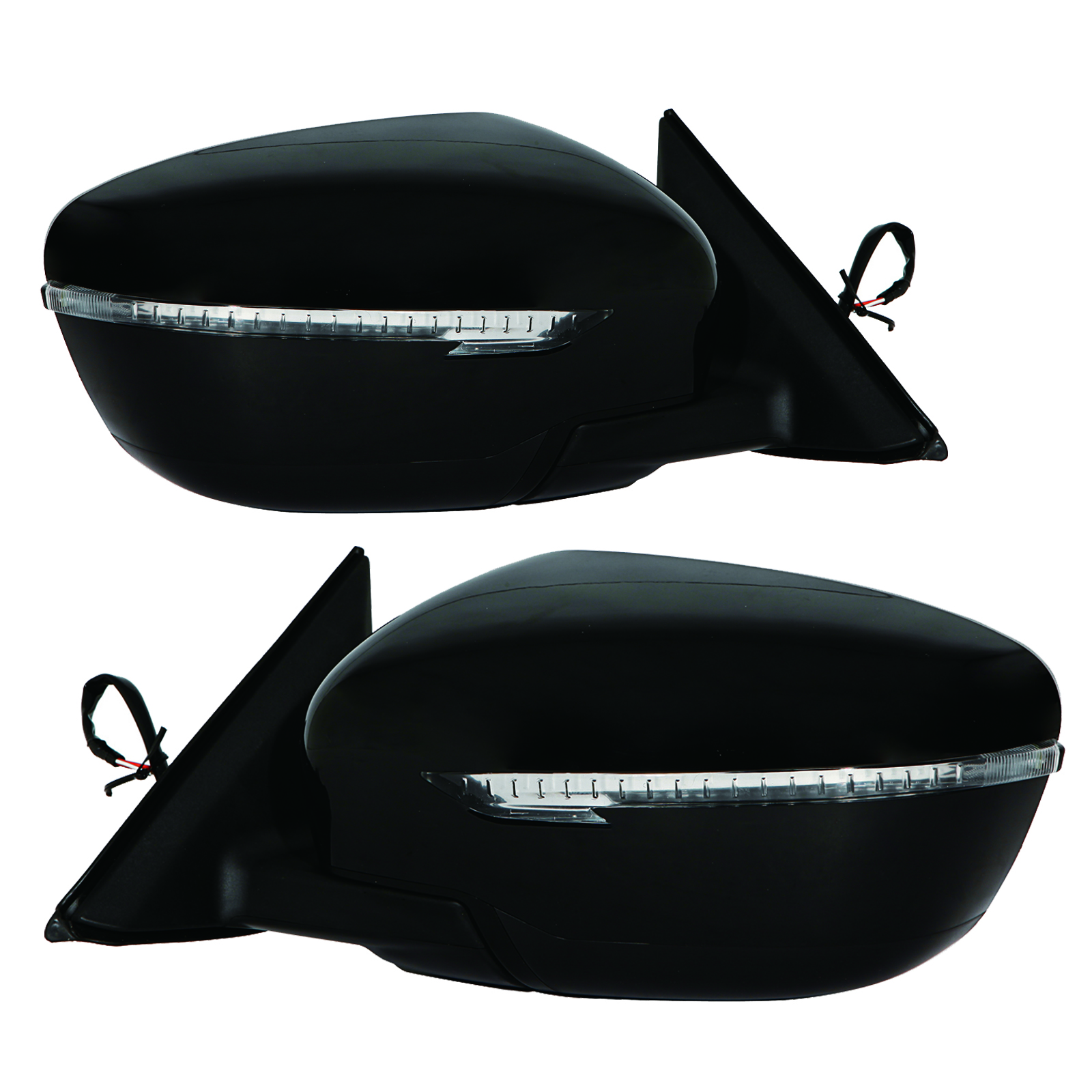 Mirror Set Fits Nissan Rogue 14-16 Pair Left Driver and Right Passenger Heated Mirrors Paint To Match