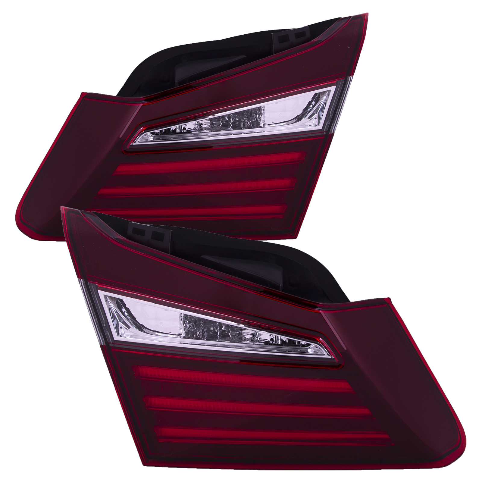 2016-2017 Honda Accord Inner Tail Lights Set Deck Mounted CAPA Left Driver Right Passenger Pair Fits 2016-2017 Honda Accord Sedan