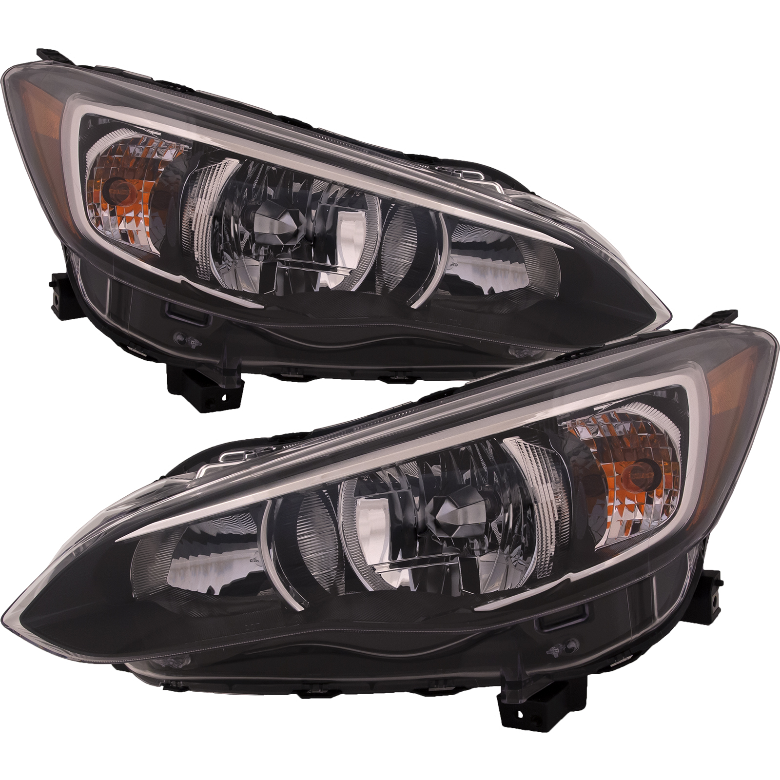 2018-2023 Subaru Crosstrek Headlight Halogen Left Driver Right Passenger Pair Fits 2018-2023 Subaru Crosstrek