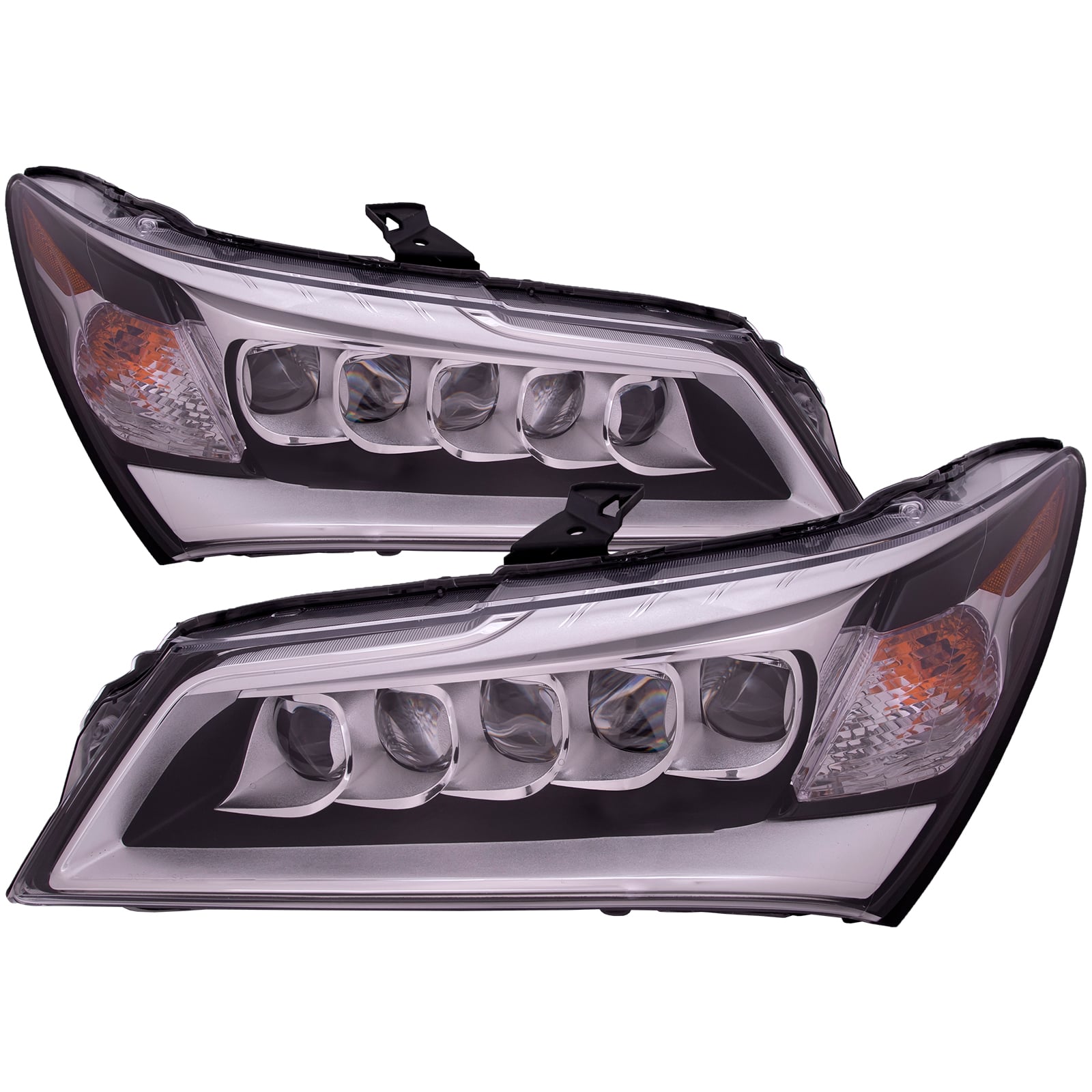 2014-2016 Acura MDX Headlight LED Left Driver Right Passenger Pair Fits 2014-2016 Acura MDX