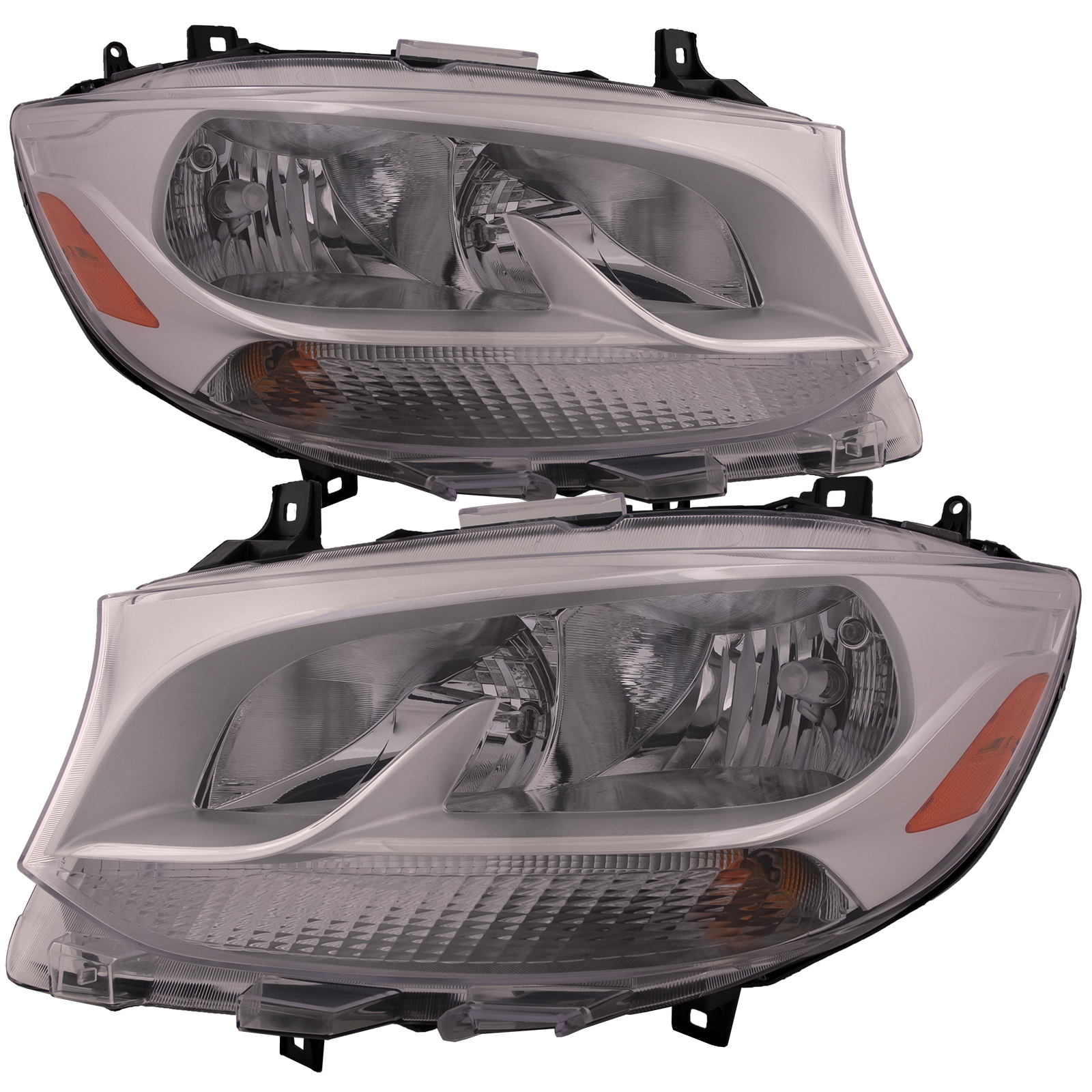 Headlights Set Fits Mercedes-Benz Sprinter 1500-3500 19-25 Pair CAPA Certified